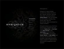 Tablet Screenshot of emergence.patrickzimmerli.com