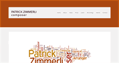 Desktop Screenshot of patrickzimmerli.com